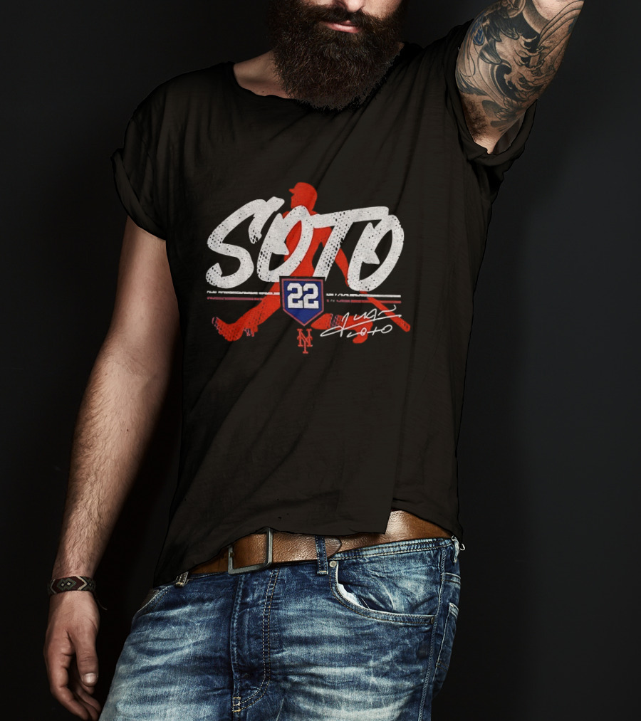 Soto 22 New York Mets Youth Signature Player T-Shirt