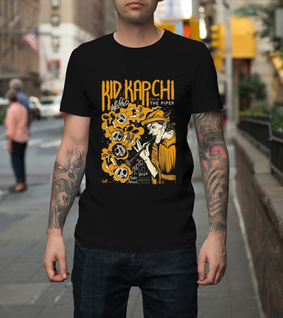 Kid Kapichi Unplugged Live The Piper July 19 20 2024 Semi Acoustic Hometown Show T-Shirt