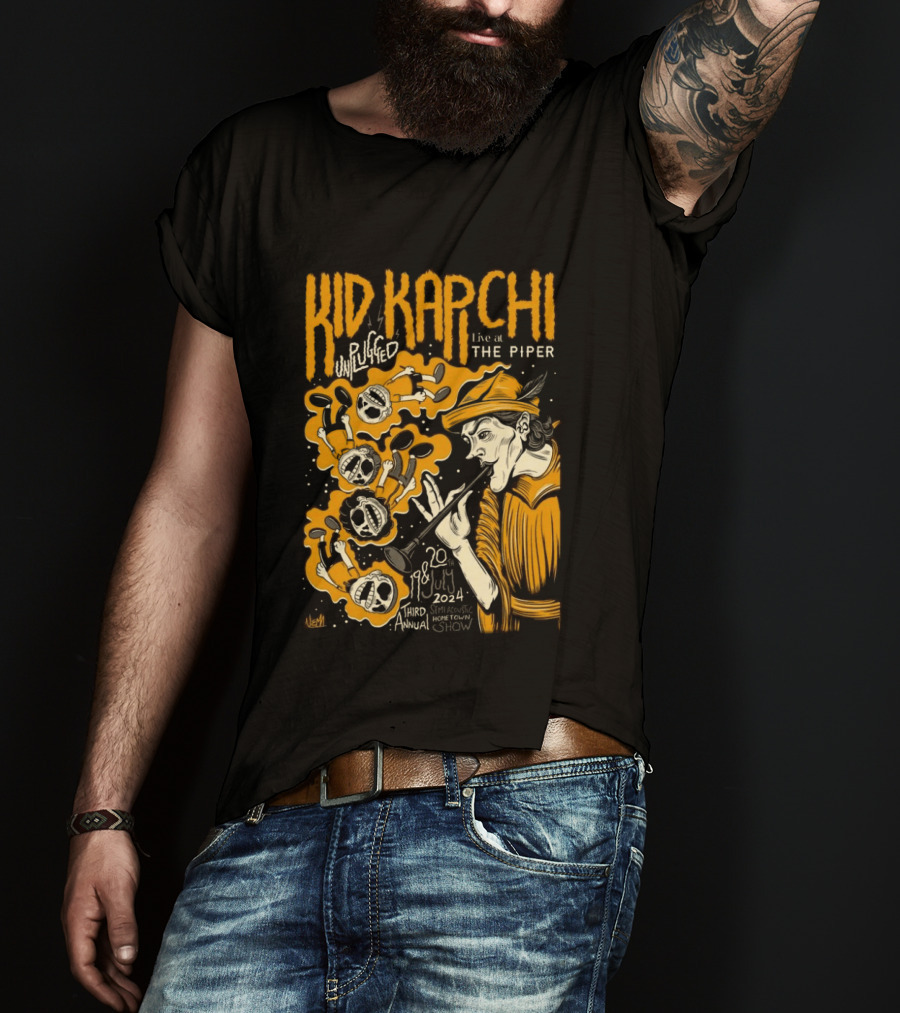 Kid Kapichi Unplugged Live The Piper July 19 20 2024 Semi Acoustic Hometown Show T-Shirt