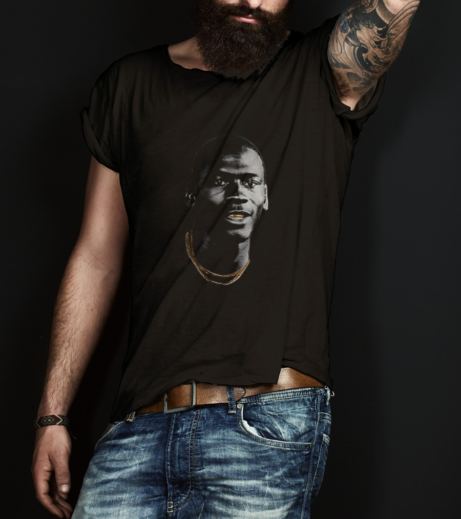 Michael Jordan Big Head Gold Teeth Chicago Bulls NBA Basketball T-Shirt