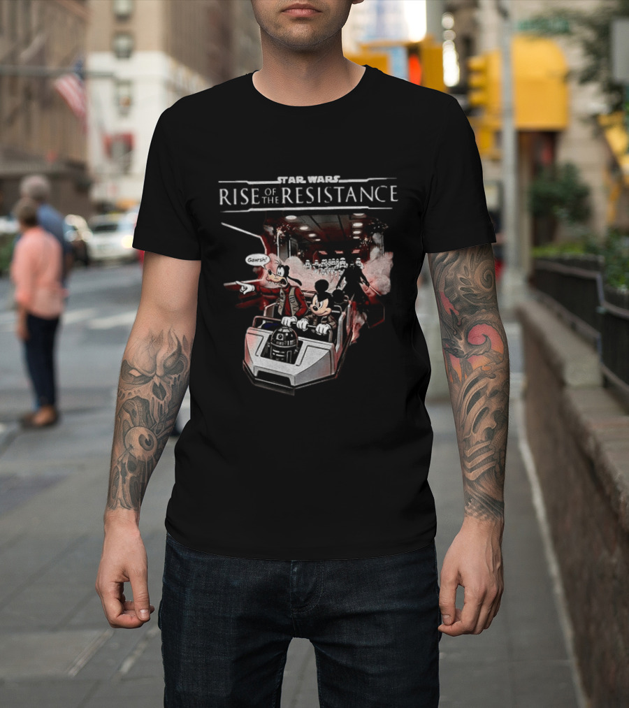 Star Wars Rise Of The Resistance Mickey Goofy Disney Adventure T-Shirt