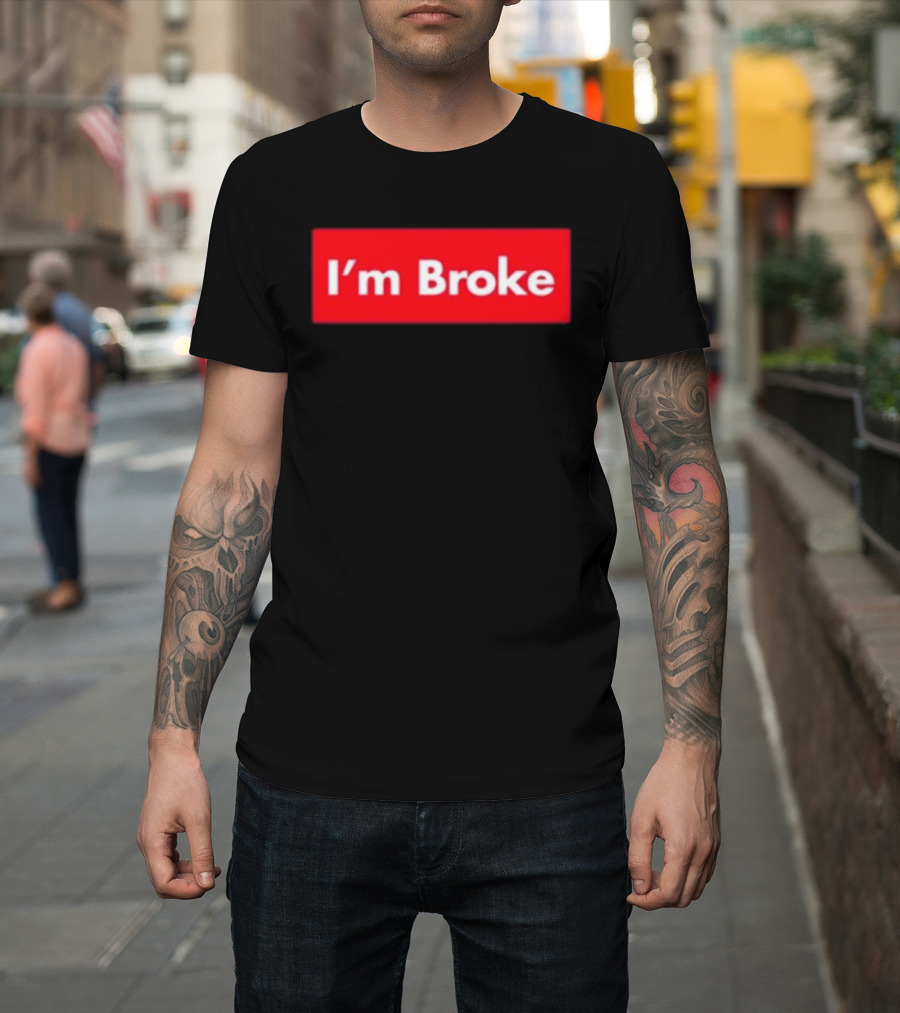 Terroriser I'm Broke Red Box T-Shirt