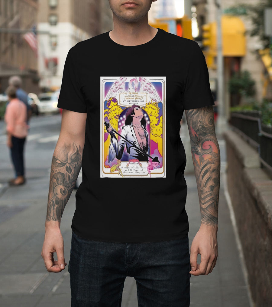 Freddie Mercury 79th Birthday Montreux 6th September 2025 50 Years Of Bohemian Rhapsody Celebration T-Shirt