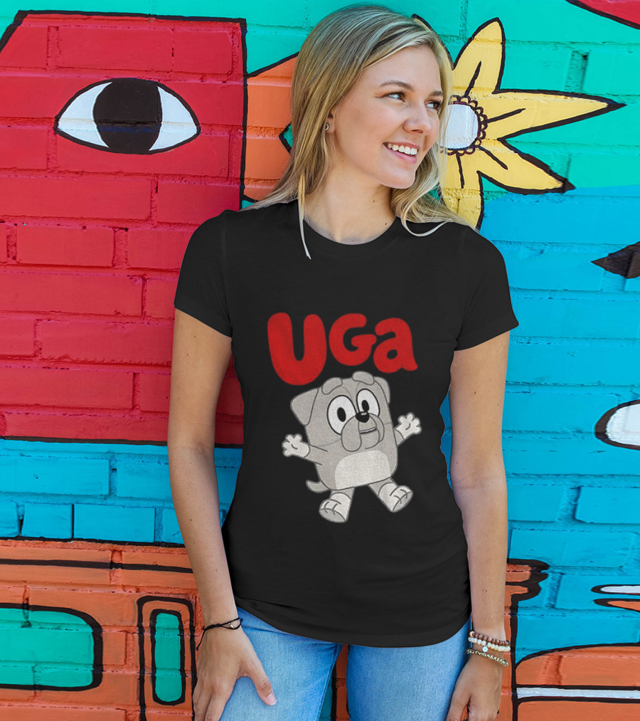 UGA Bulldogs Mascot Cartoon Graphic Game Day T-Shirt