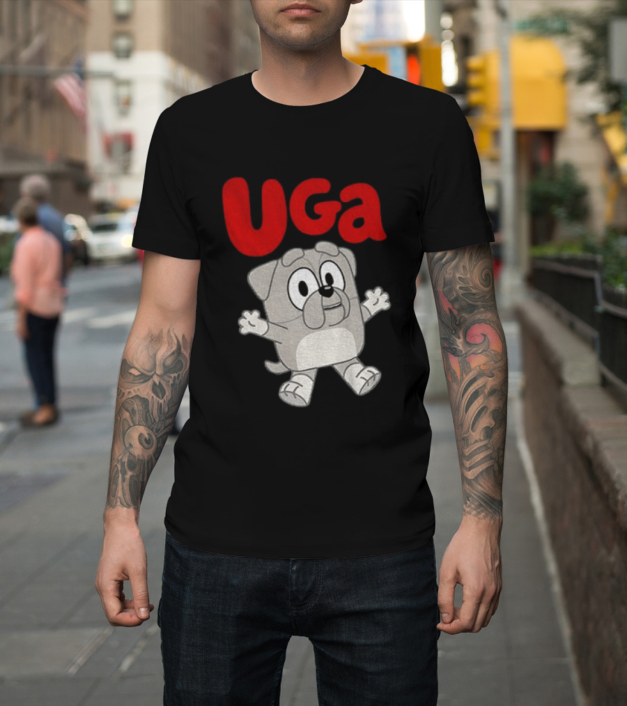 UGA Bulldogs Mascot Cartoon Graphic Game Day T-Shirt