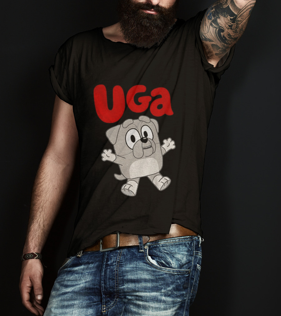 UGA Bulldogs Mascot Cartoon Graphic Game Day T-Shirt