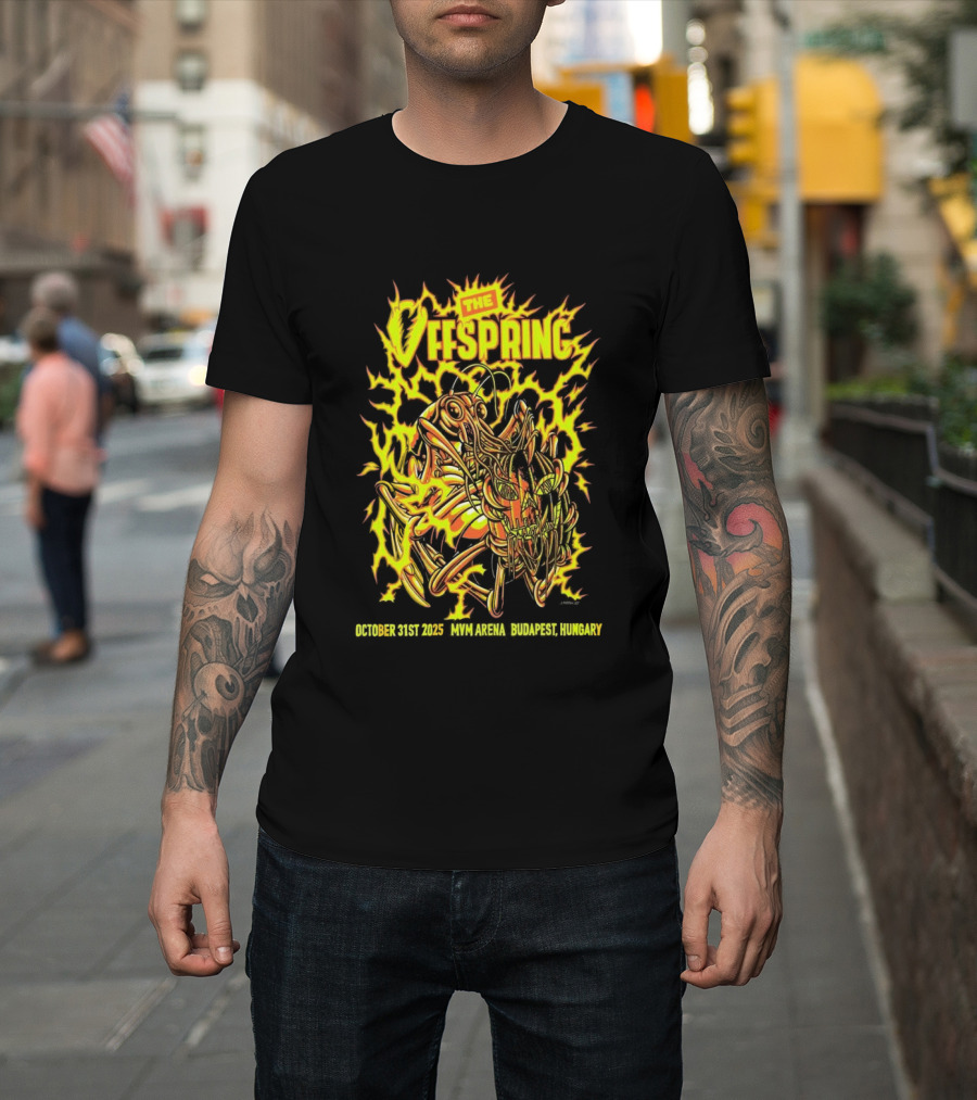 The Offspring MVM Arena Budapest Hungary Oct 31 2025 Electric Insect T-Shirt