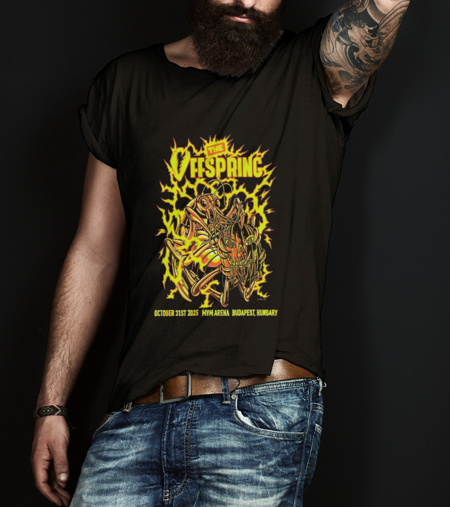 The Offspring MVM Arena Budapest Hungary Oct 31 2025 Electric Insect T-Shirt