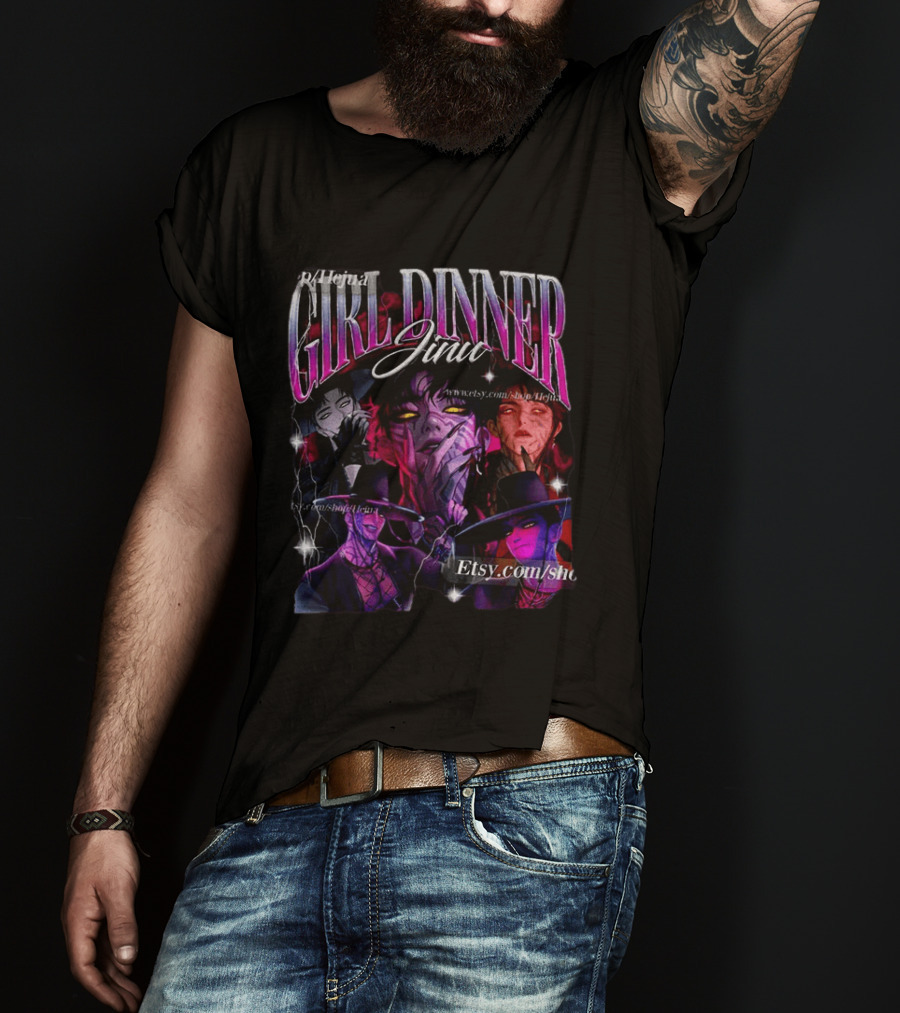Girl Dinner Jinx Etsy Villain Crush Aesthetic T-Shirt