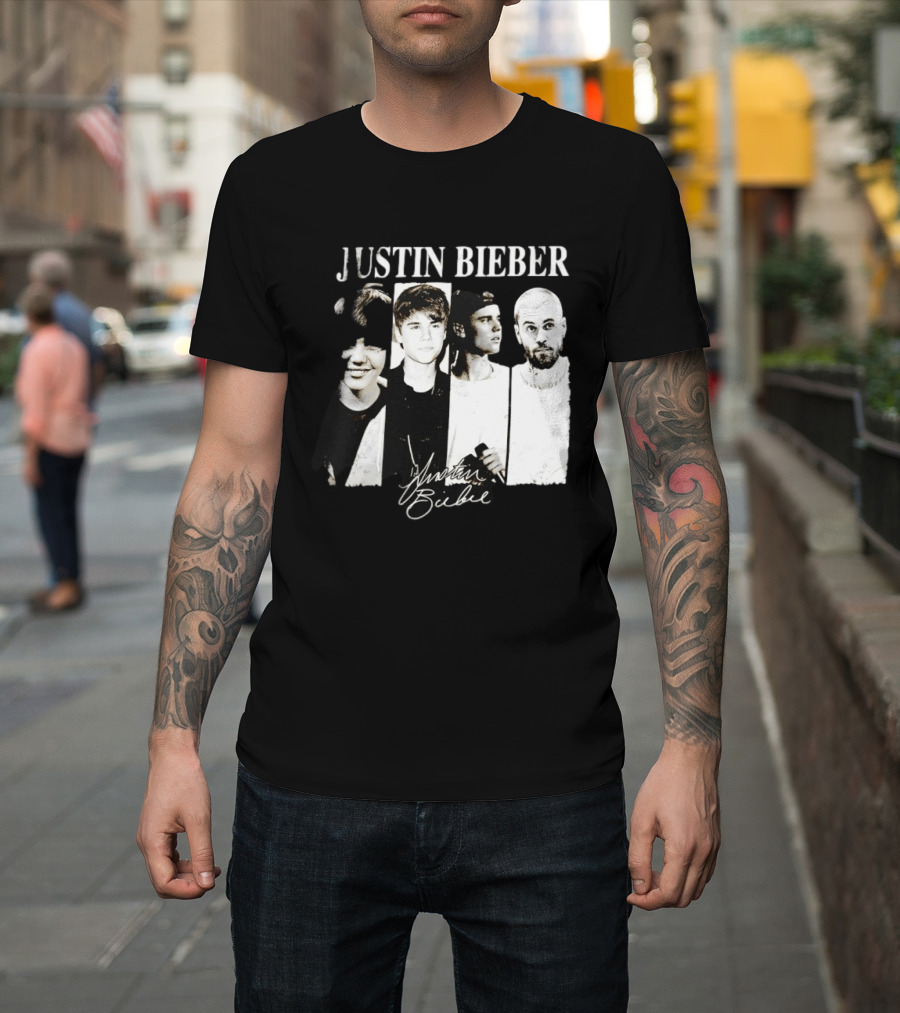Justin Bieber Swag Evolution Signature Only Here T-Shirt