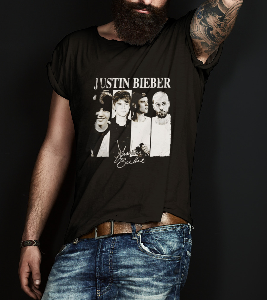 Justin Bieber Swag Evolution Signature Only Here T-Shirt