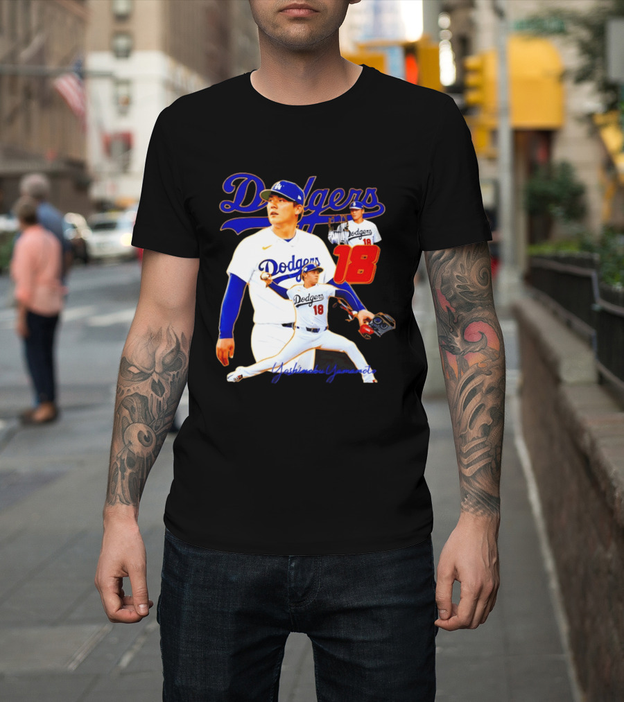Los Angeles Dodgers Yoshinobu Yamamoto 18 Baseball 2026 T-Shirt