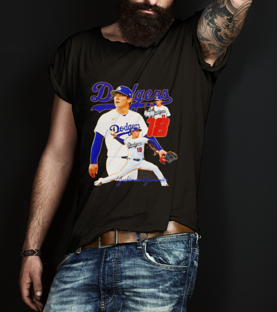 Los Angeles Dodgers Yoshinobu Yamamoto 18 Baseball 2026 T-Shirt