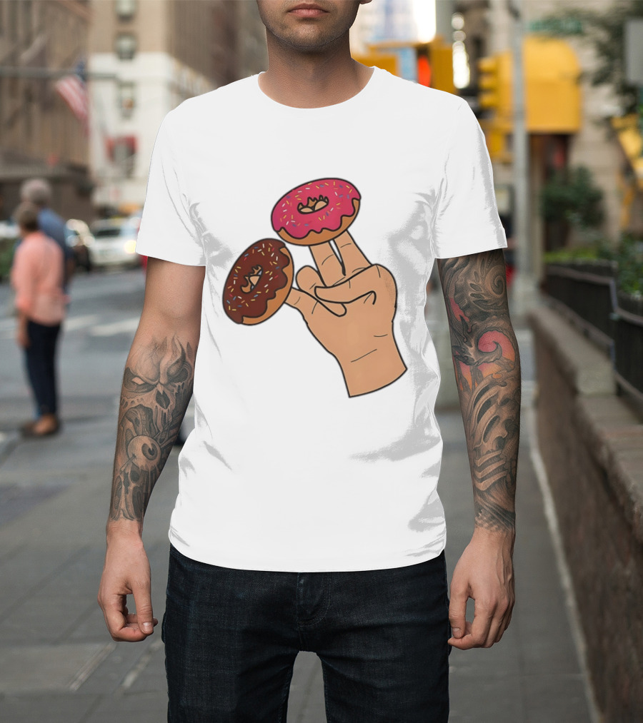 2 In The Pink 1 In The Stink Donut Fingers T-Shirt
