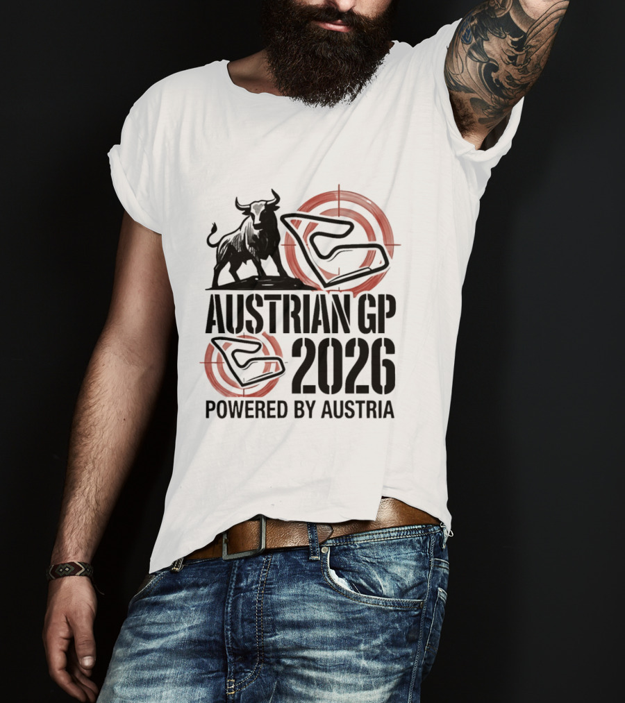 Austrian GP 2026 Powered By Austria Charging Bull Racing Circuit T-Shirt