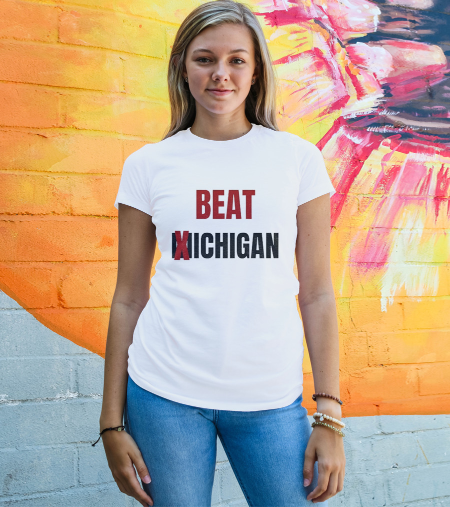 Beat Michigan Ohio State Buckeyes Football NCAA 2025 Rivalry Game T-Shirt
