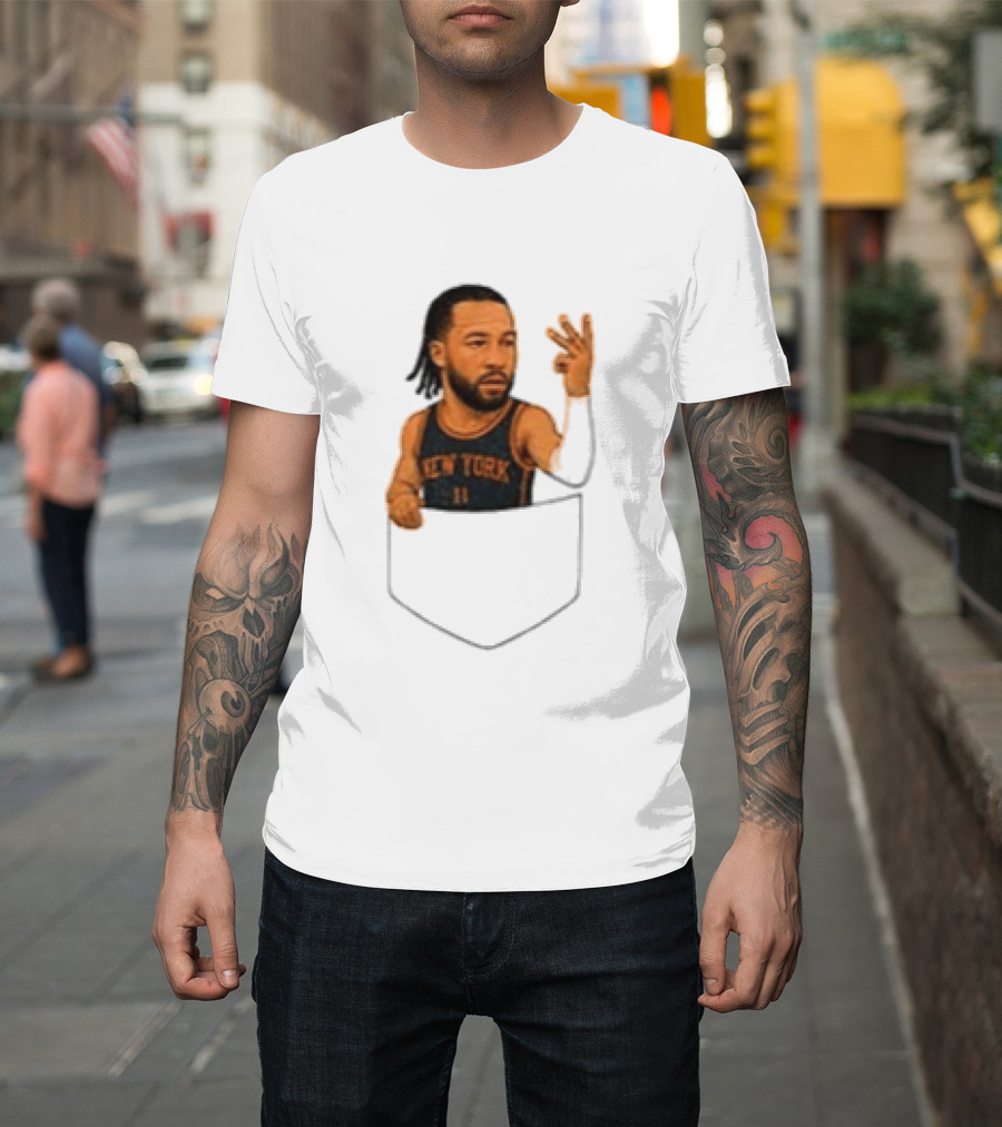 Jalen Brunson New York Knicks NBA Pocket T-Shirt