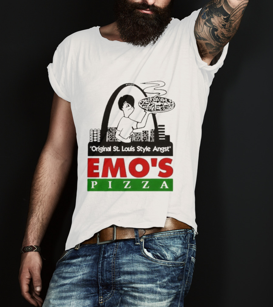 Original St. Louis Style Angst Emo's Pizza T-Shirt