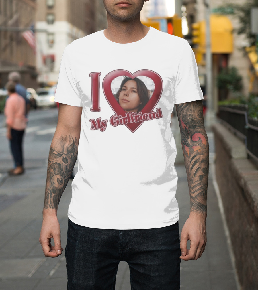 I Heart My Girlfriend Gigi Perez Photo Inside Heart T-Shirt