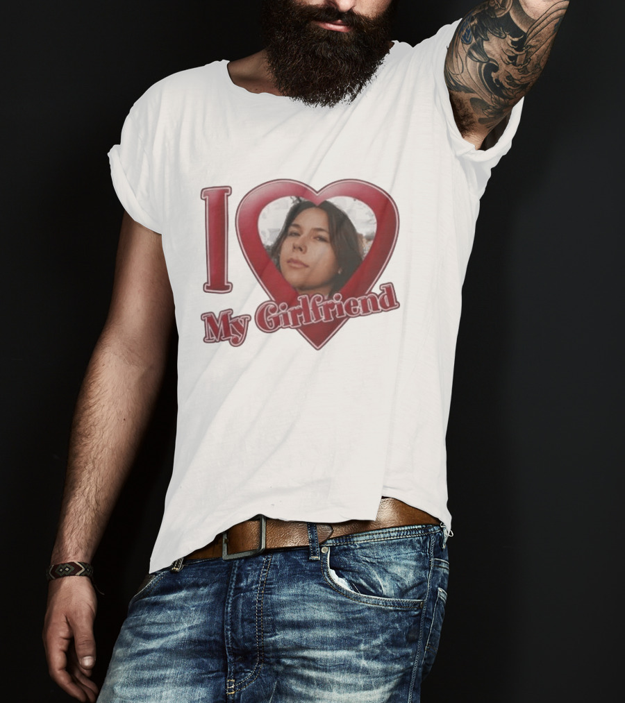 I Heart My Girlfriend Gigi Perez Photo Inside Heart T-Shirt