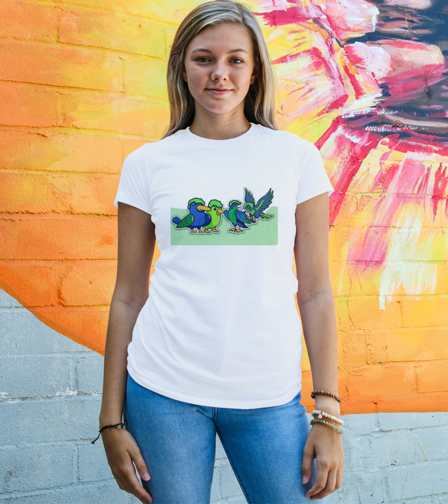 Seattle Seahawks X Nickelodeon NVP Parrot Paint T-Shirt