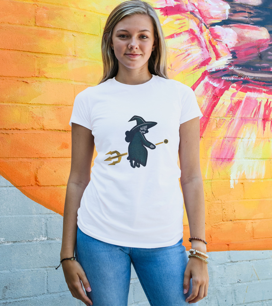 Witches Rally Seattle Mariners MLB Baseball 2025 Cartoon Trident Broomstick T-Shirt