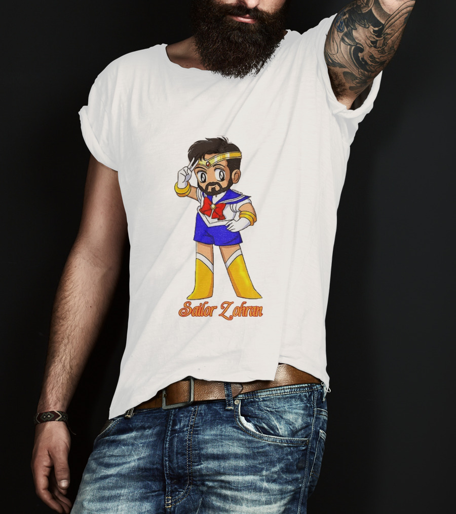 Zohran Mamdani Sailor Moon Sailor Zohran Anime Crossover Meme T-Shirt