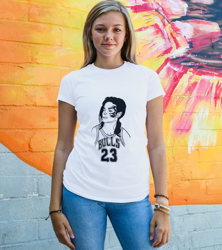 Chicago Bulls 23 Triple Mike Jordan Jackson Tyson Mashup T-Shirt