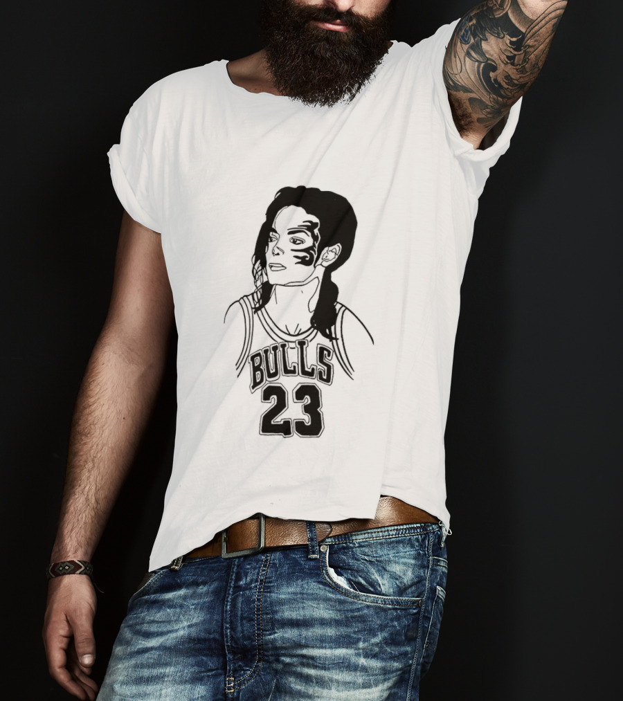 Chicago Bulls 23 Triple Mike Jordan Jackson Tyson Mashup T-Shirt