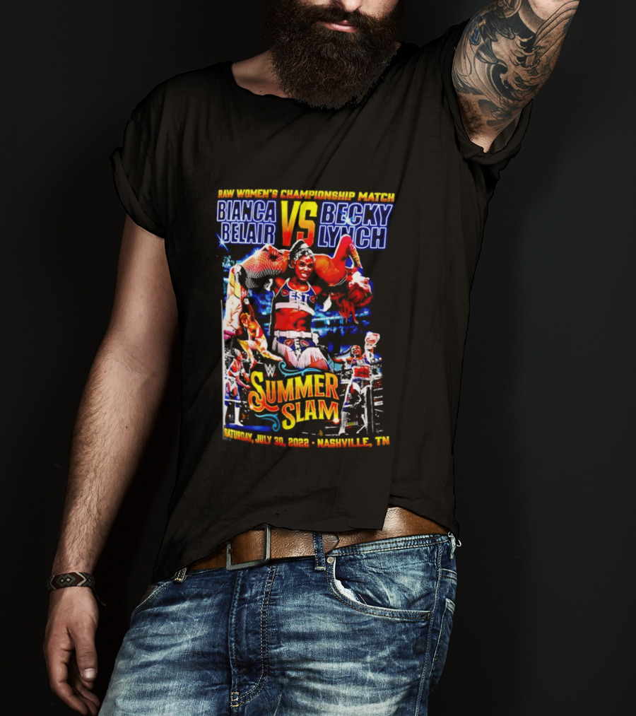 SummerSlam 2022 Bianca Belair Vs Becky Lynch Championship Match T-Shirt
