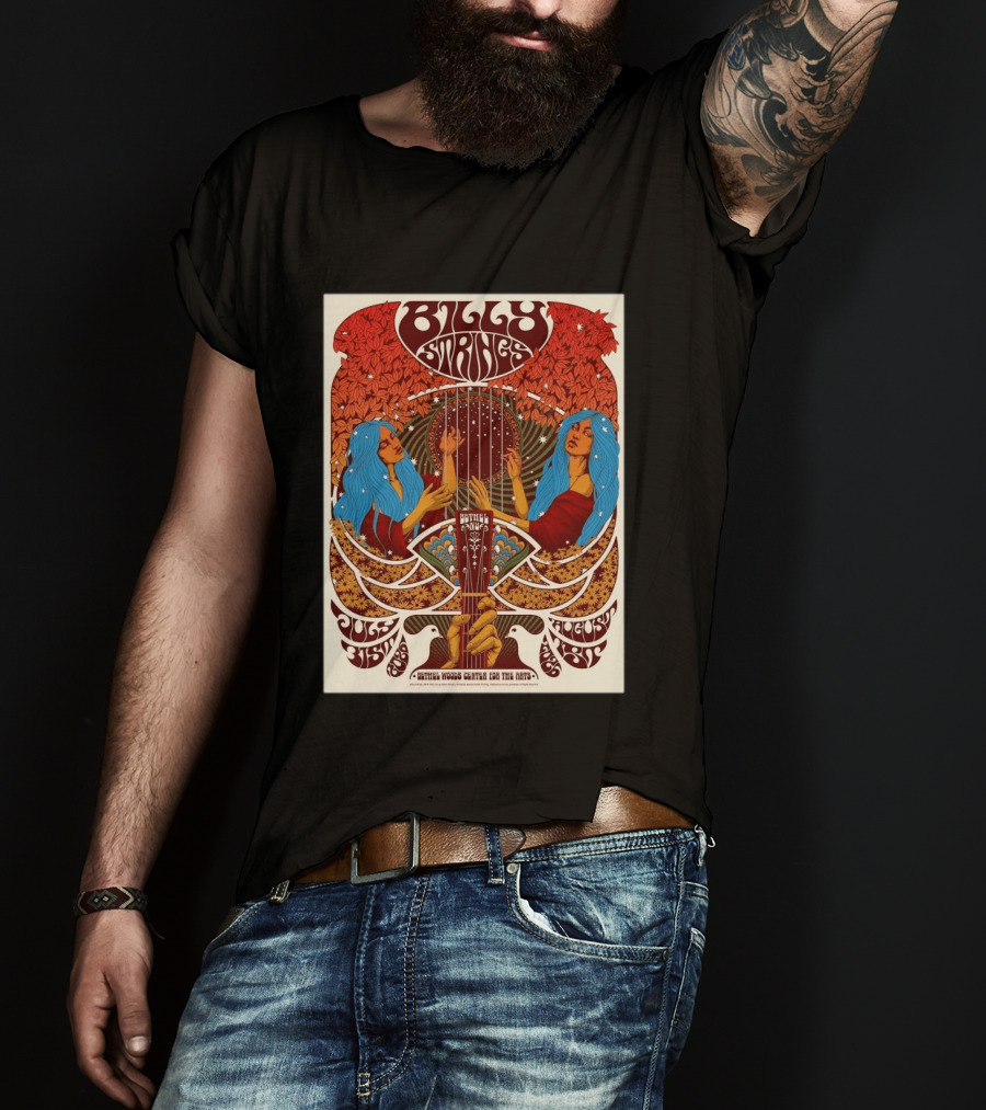 Billy Strings Bethel Woods Center July 31 August 1 2026 Simon Berndt T-Shirt