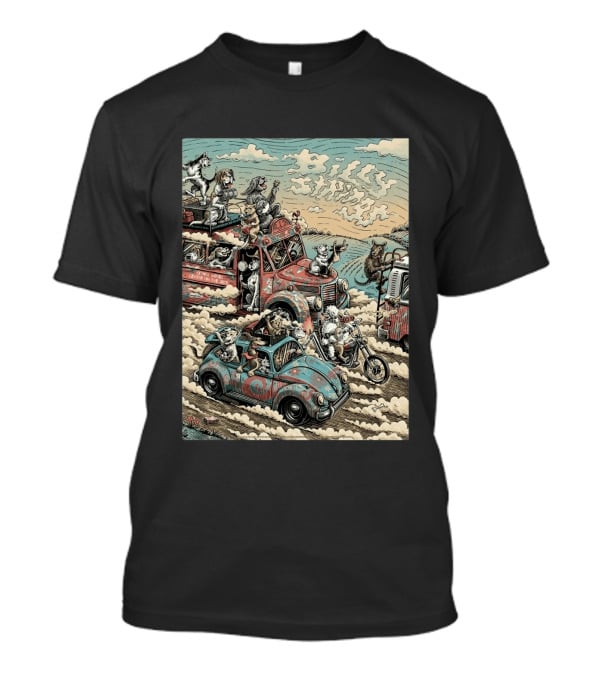 Billy Strings Bethel NY Event August 1 2026 Dylan Goldberger Bethel Woods Center Night 2 Psychedelic Animal Parade T-Shirt