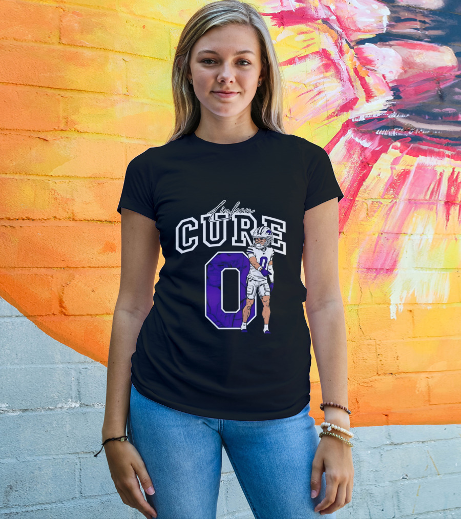 Kansas State University Linkon Cure 0 Football Player T-Shirt