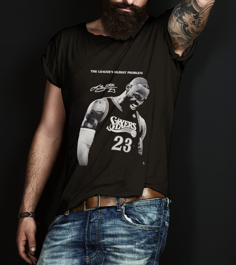 The League's Oldest Problem LeBron James Sixers 23 T-Shirt