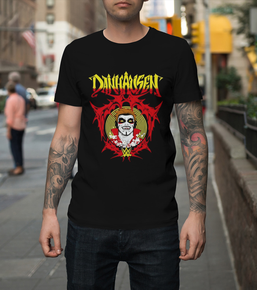 Danhausen WWE Vector Face Paint And Red T-Shirt