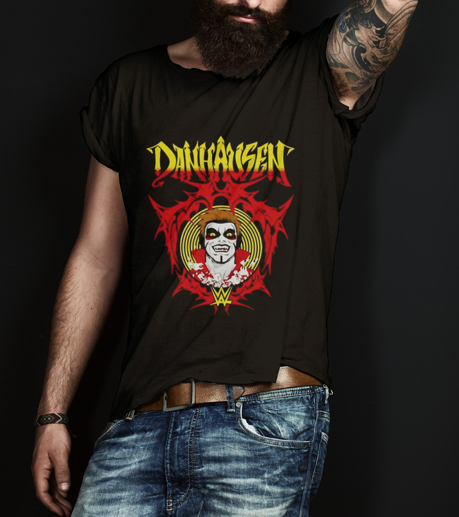 Danhausen WWE Vector Face Paint And Red T-Shirt