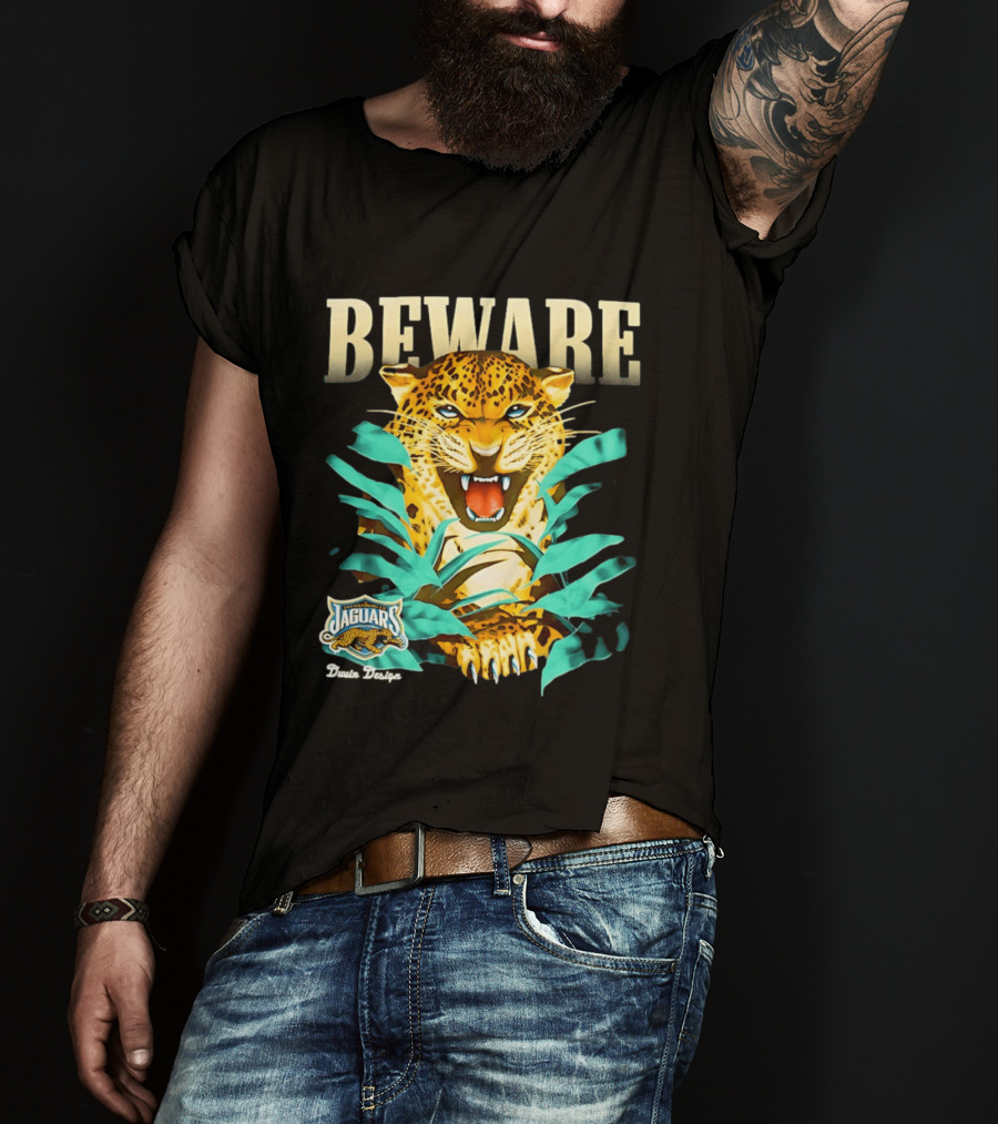 Jacksonville Jaguars Beware Logo Puma Blanca T-Shirt