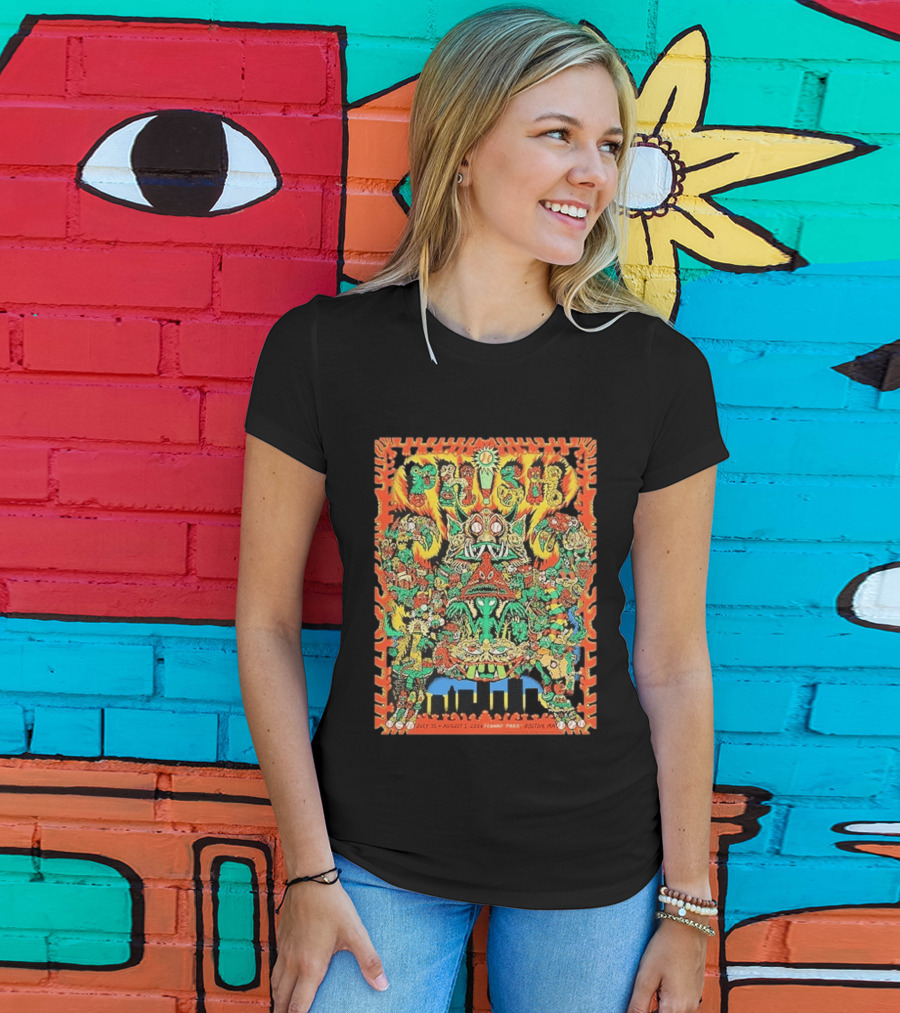 Phish Fenway Park Boston July 31 August 1 2026 Colorful Monster T-Shirt