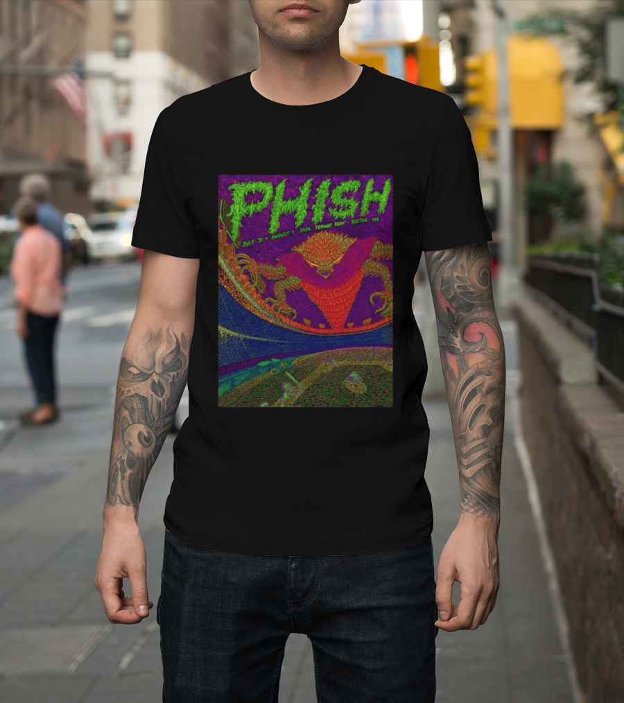 Phish July 31 August 1 2026 Fenway Park Boston MA Tetsunori Tawaraya LE T-Shirt