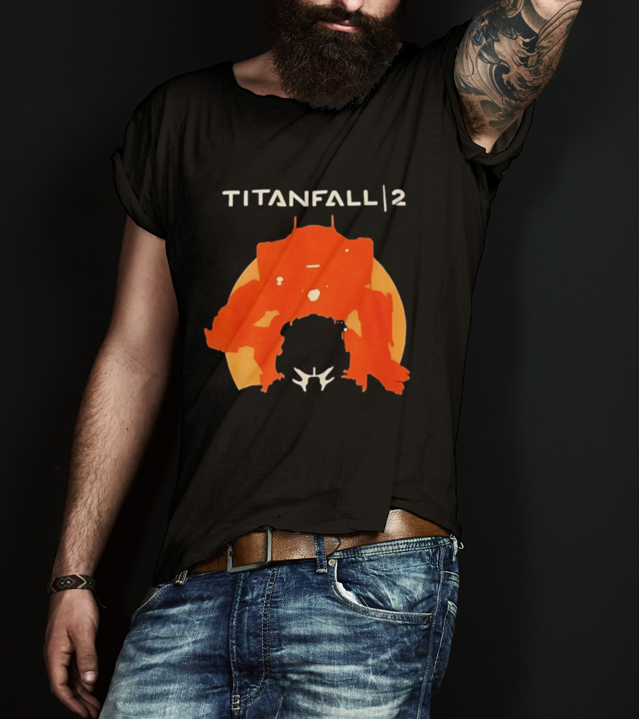 Rip Vince Zampella Titanfall 2 Orange Mech T-Shirt