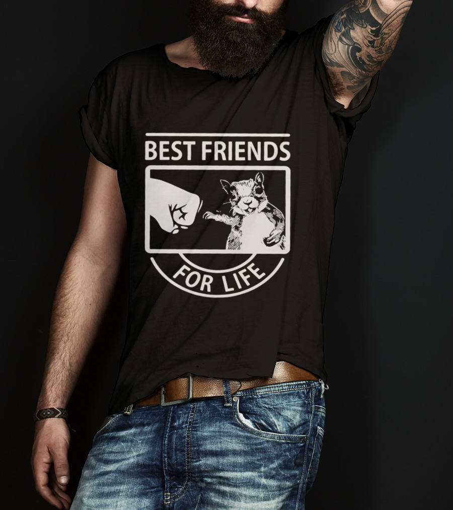 Best Friends For Life Squirrel Fist Bump T-Shirt