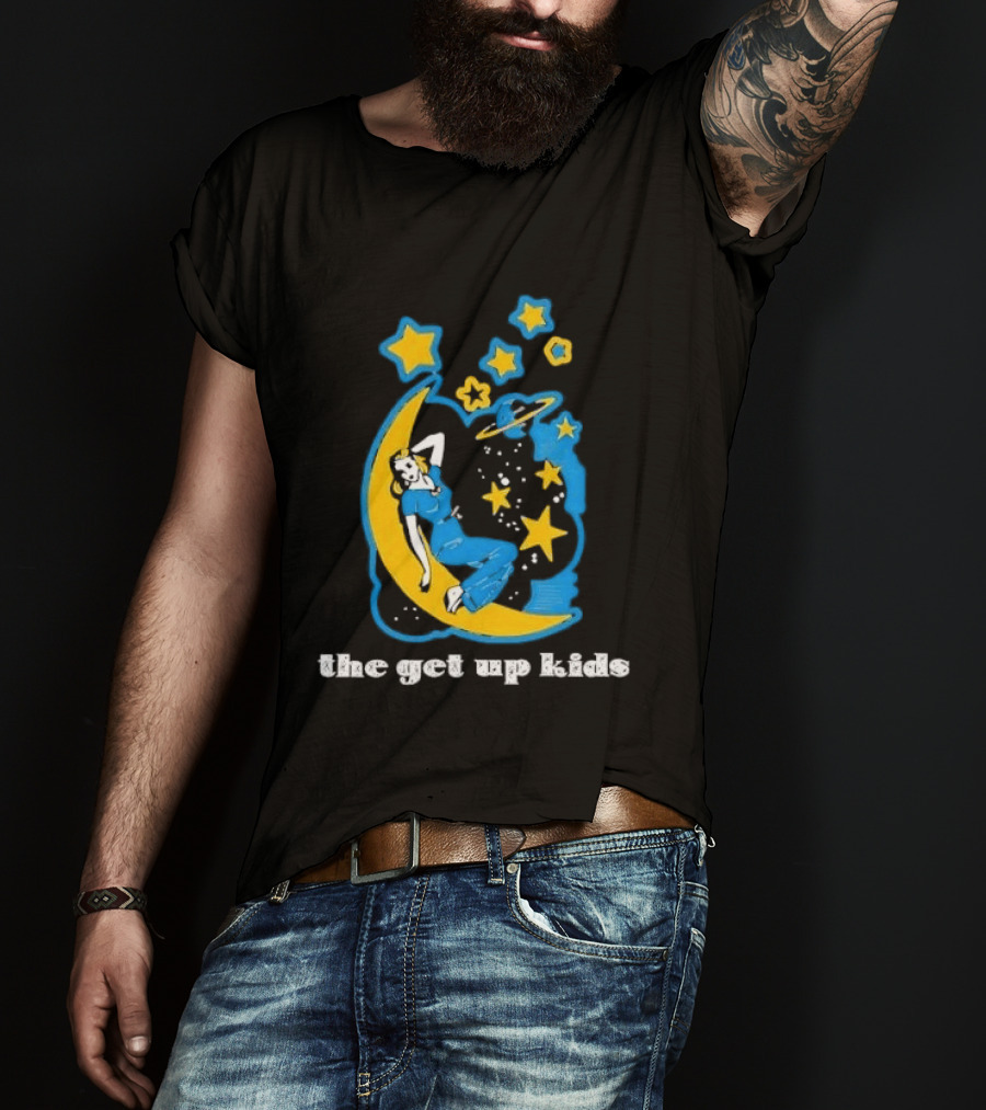 The Get Up Kids Woman On Crescent Moon With Stars T-Shirt