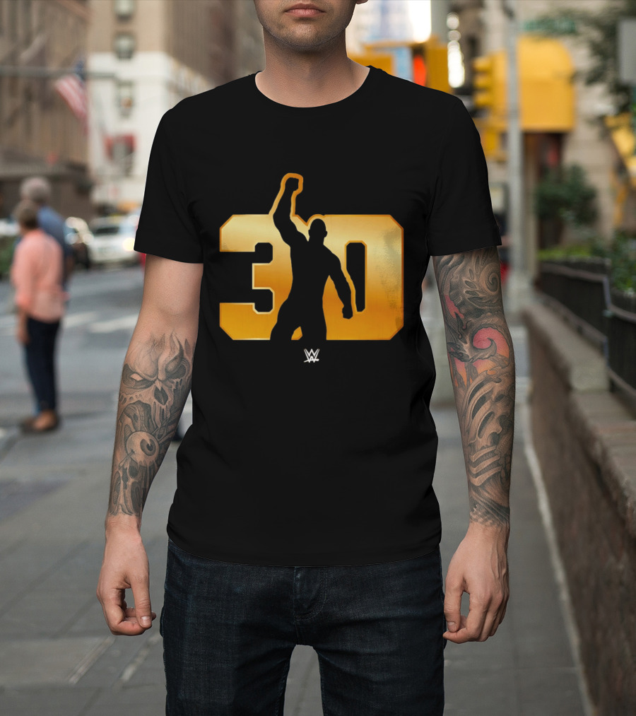 The Rock 30 WWE Years Anniversary Celebration T-Shirt