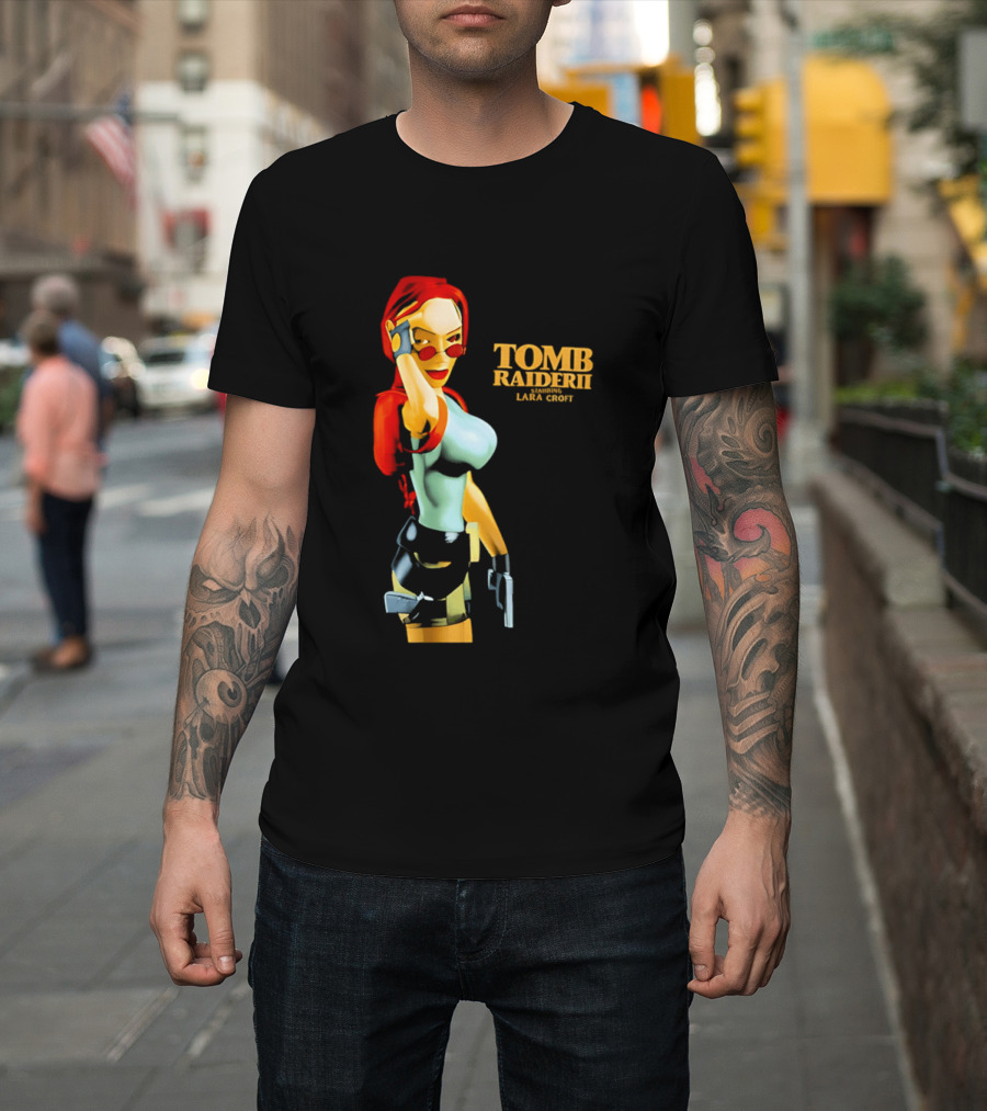 Lara Croft Tomb Raider II Starring Iconic Video Game T-Shirt