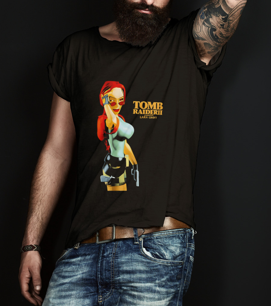Lara Croft Tomb Raider II Starring Iconic Video Game T-Shirt