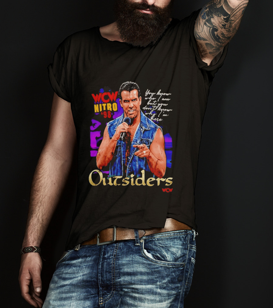WCW Nitro '98 Scott Hall Outsiders You Know Who I Am T-Shirt
