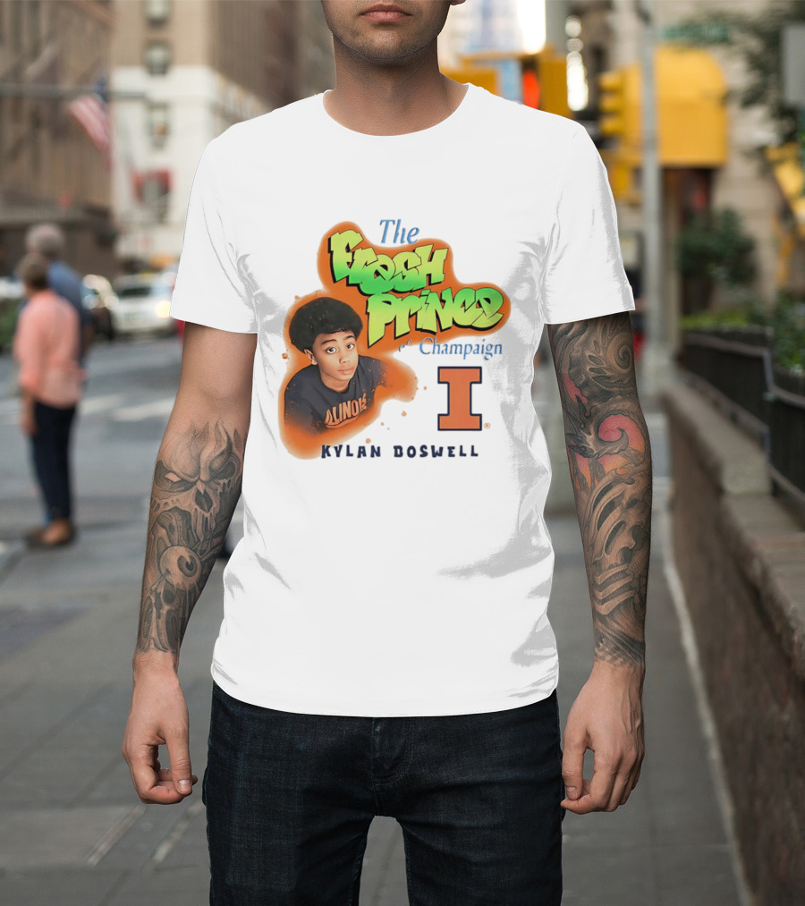 Kylan Boswell Illinois Fighting Illini The Fresh Prince Of Champaign T-Shirt