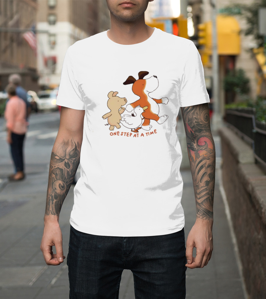 Dog Pig And Duck One Step At A Time T-Shirt