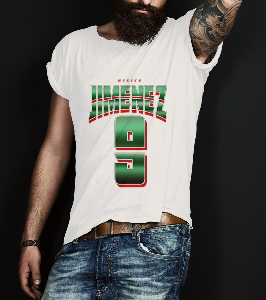 Mexico Jimenez 9 El Tri Number Name T-Shirt