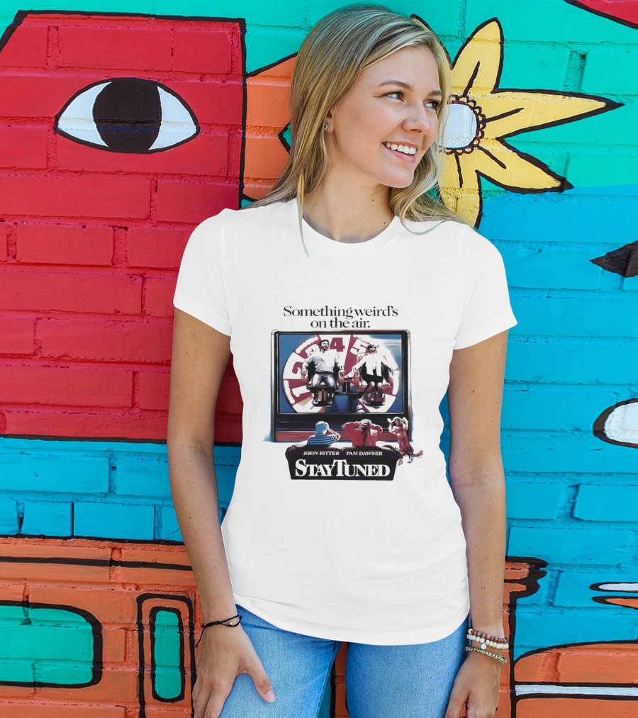 Stay Tuned Something Weird's On The Air John Ritter Pam Dawber T-Shirt